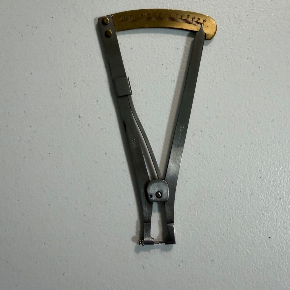 Vintage Vigor GA-302 Brass and Steel Gemstone Gauge Caliper Tool